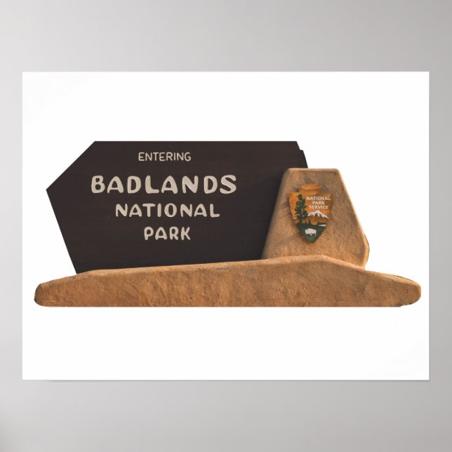 Affiche Symbole du parc national des Badlands (Devant)