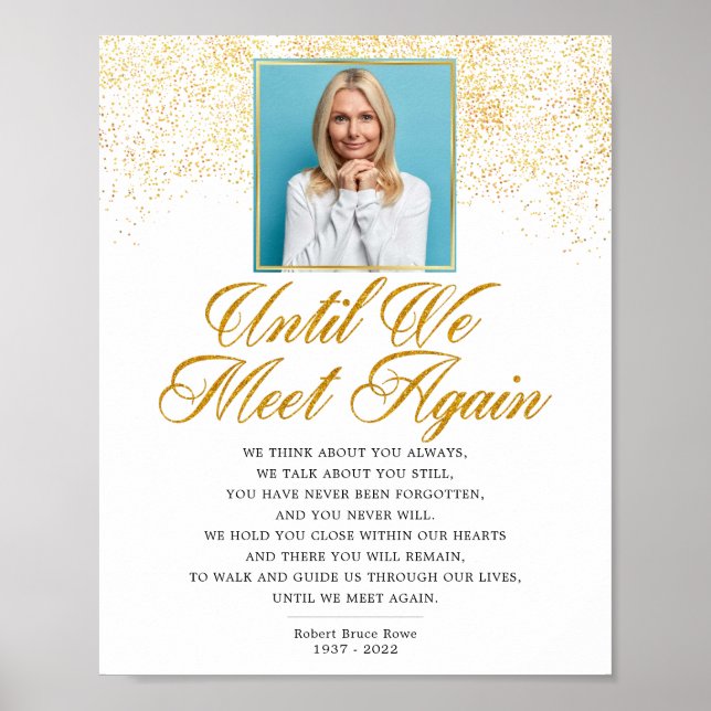 Affiche Symbole du poème funéraire commémoratif (Devant)