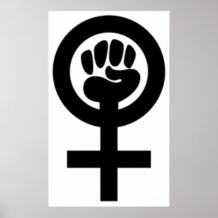 Affiche Symbole du pouvoir des femmes