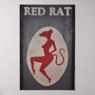 Affiche Symbole du pub Red Rat