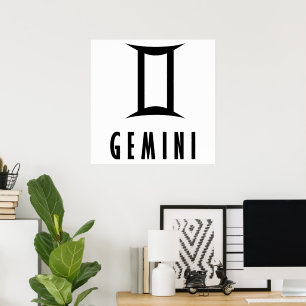 Affiche Symbole du zodiaque de Gemini