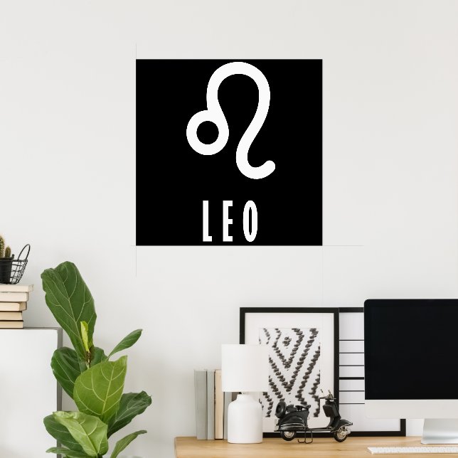 Affiche Symbole du zodiaque de Leo (Bureau à domicile)