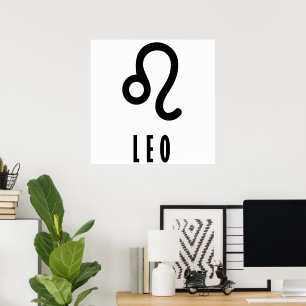 Affiche Symbole du zodiaque de Leo