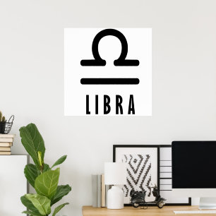 Affiche Symbole du zodiaque Libra