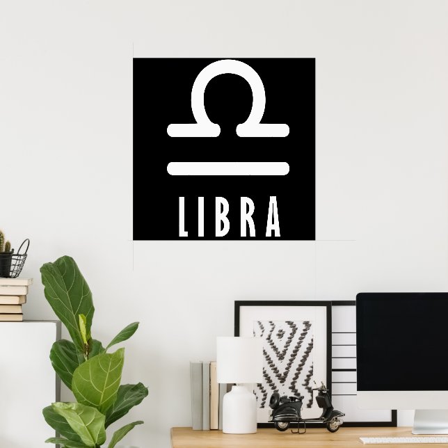 Affiche Symbole du zodiaque Libra (Bureau à domicile)