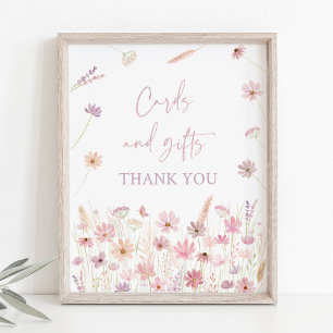Affiche Symbole Dusty Rose Fleur sauvage Cartes et Cadeaux