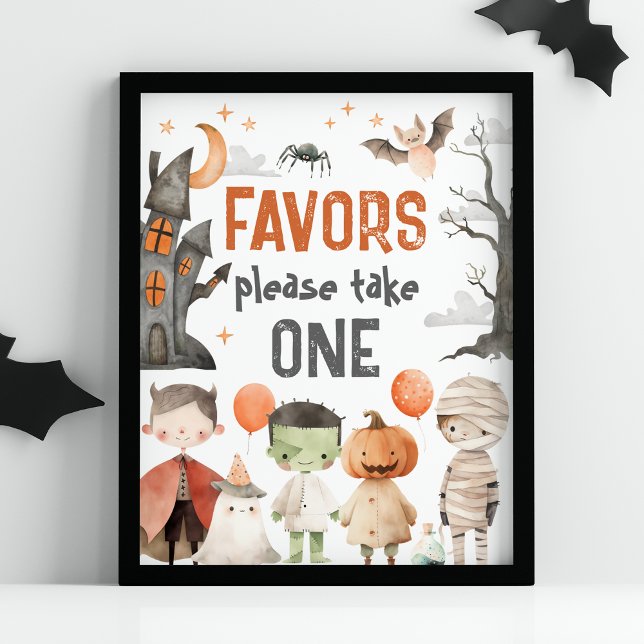 Affiche Symbole éffrayant de fête d'anniversaire d'Hallowe (Créateur téléchargé)