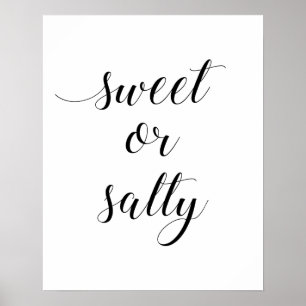 Affiche SYMBOLE Élégant Mariage Sucré Ou Salé