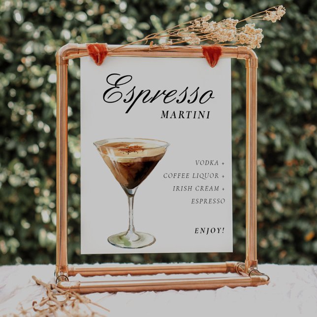 Affiche Symbole Espresso Martini Signature Boisson (Créateur téléchargé)