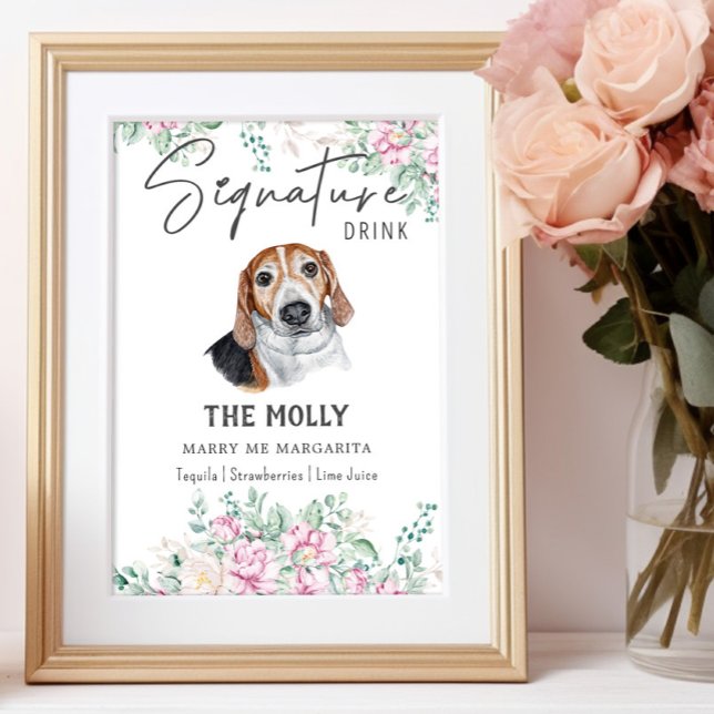 Affiche Symbole estonien de chien de chien de chien signat (Créateur téléchargé)