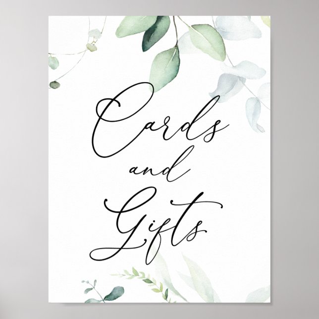 Affiche Symbole Eucalyptus et Green Cards et Cadeaux (Devant)