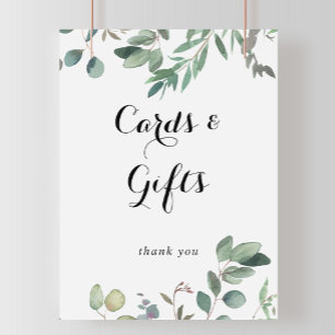 Affiche Symbole Eucalyptus Foliage Cartes et Cadeaux