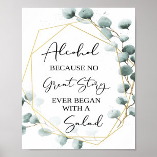 Affiche Symbole Eucalyptus Funny Alcoolique Bar