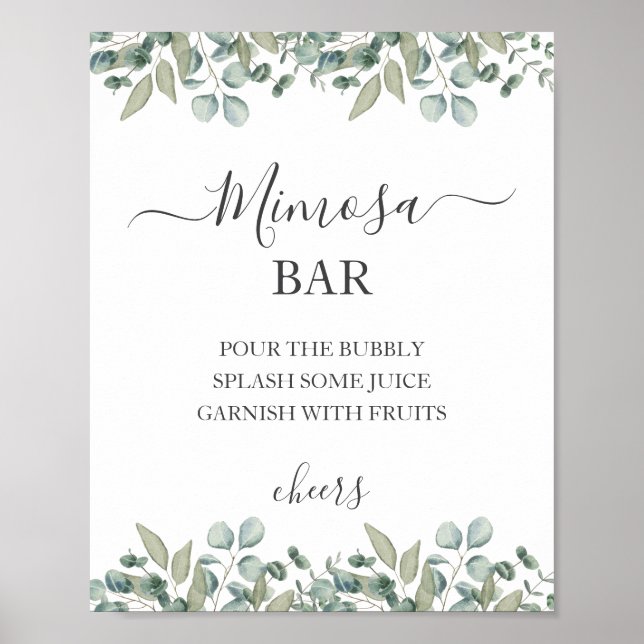 Affiche SYMBOLE Eucalyptus Mariage de verdure Mimosa (Devant)