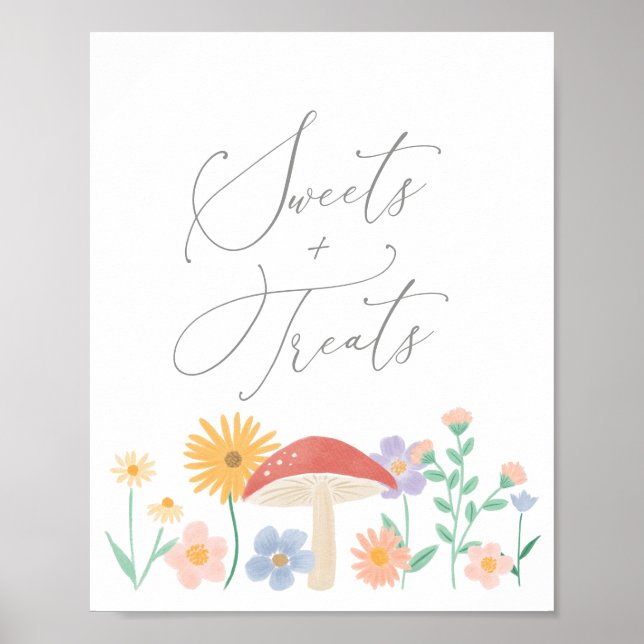 Affiche Symbole Fairy Floral Girl Anniversaire Douceurs et (Devant)