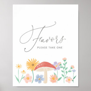Affiche Symbole Fairy Floral Girl Anniversaire Fête Faveur