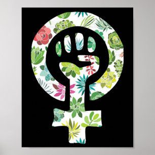Affiche Symbole féministe Un manifestant contre la résista