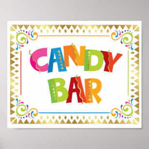 Affiche SYMBOLE FIesta BAR CANDY Imprimer