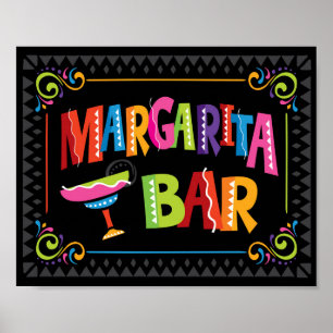Affiche Symbole Fiesta Party MARGARITA BAR