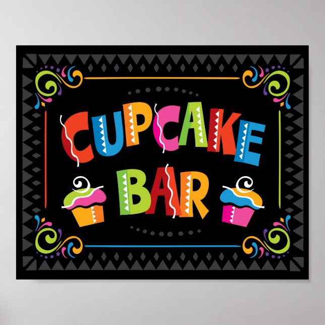 AFFICHE SYMBOLE FIN DE LA BARRE DE CUPCAKE (Devant)