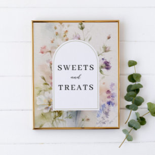 Affiche SYMBOLE Fleur sauvage Rustique Aquarelle