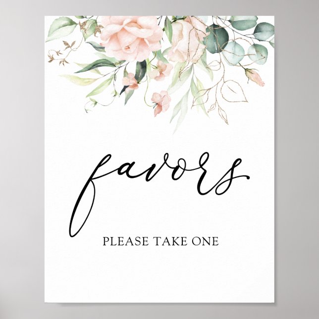 Affiche Symbole Flore Bleu Vert Faveur (Devant)