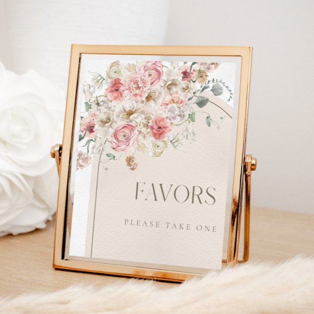 Affiche Symbole flou Fleur Arche Faveurs (Créateur téléchargé)