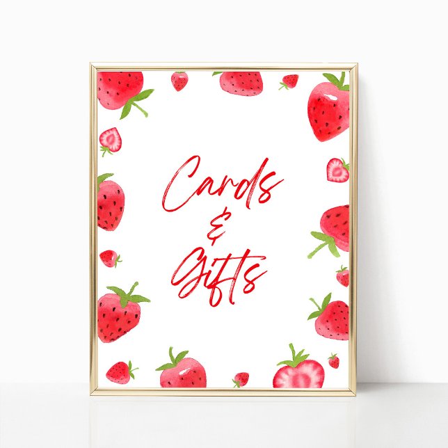 Affiche Symbole Framboise Cartes et cadeaux (Créateur téléchargé)