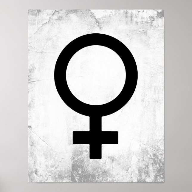 Affiche Symbole genre féminin (Devant)