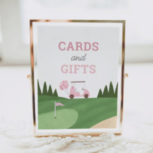 Affiche Symbole Golf Carte de fête d'anniversaire et cadea