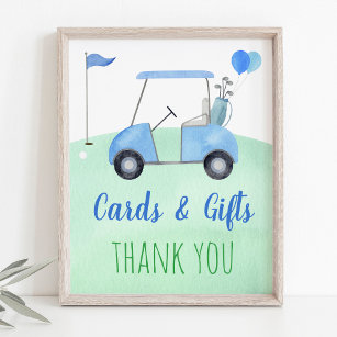 Affiche Symbole Golf First Birthday Par-tee Cards & Gifts