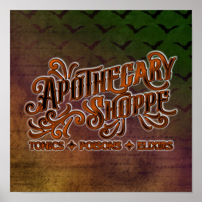 Affiche Symbole gothique d'Halloween Shoppe (Devant)