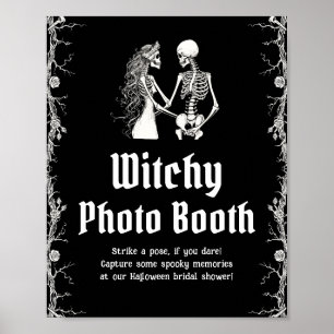 Affiche Symbole gothique Halloween Squelette de cuisine