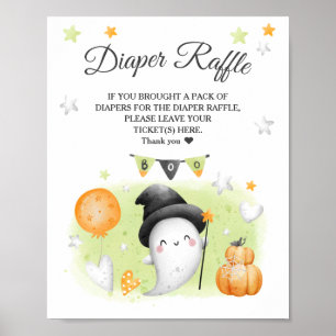 Affiche SYMBOLE Halloween Baby shower Déchets