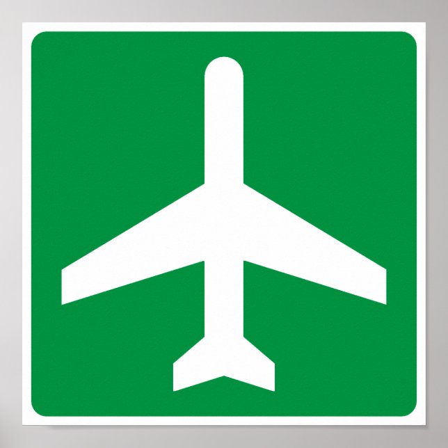 AFFICHE SYMBOLE HAUTE AÉROPORT (Devant)