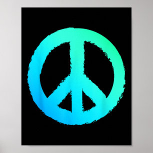 Affiche Symbole hippie Logo anti-guerre Logo de paix