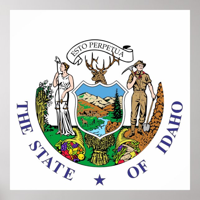 Affiche Symbole Idaho (Devant)