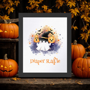 Affiche SYMBOLE JOLIE Halloween Baby shower Déchets
