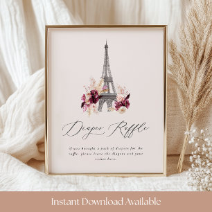 Affiche SYMBOLE JOURNAL Baby shower Bébé