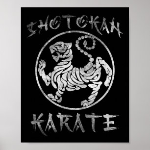 Affiche Symbole karaté de Shotokan Tiger Dojo entraînement