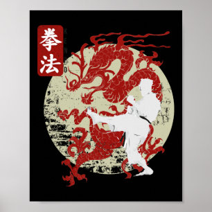 Affiche Symbole Kenpo Karate Dragon