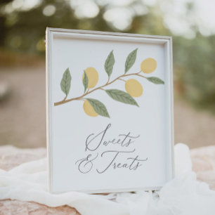 Affiche Symbole Lemon Anniversaire Douceurs et Traitements