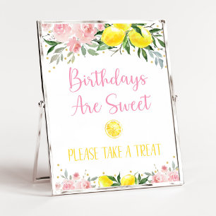 Affiche Symbole Lemonade Rose Floral Anniversaire Traiteme