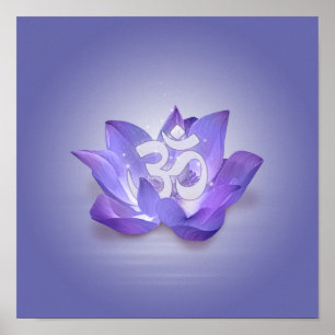 Affiche Symbole Lotus et OM