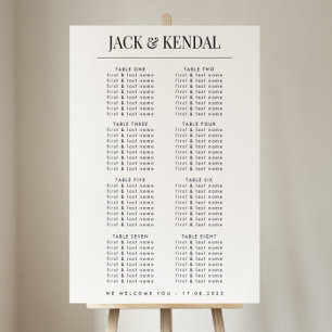 Affiche SYMBOLE Mariage classique moderne noir et blanc