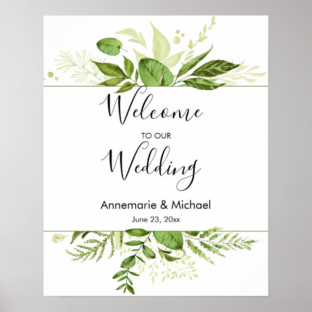 Affiche Symbole Mariage de bienvenue Wildwoods Botanical (Devant)