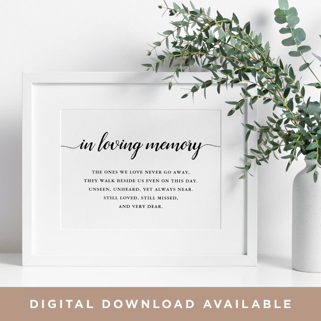 Affiche Symbole Mariage de calligraphie noir et blanc (Créateur téléchargé)