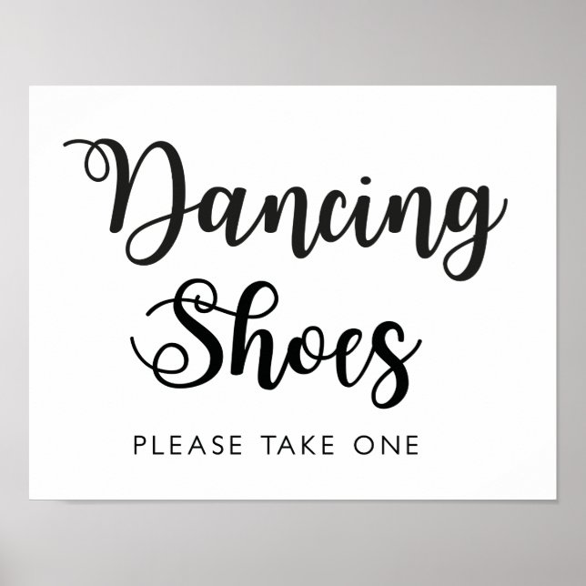 Affiche Symbole Mariage de chaussures de danse | Calligrap (Devant)