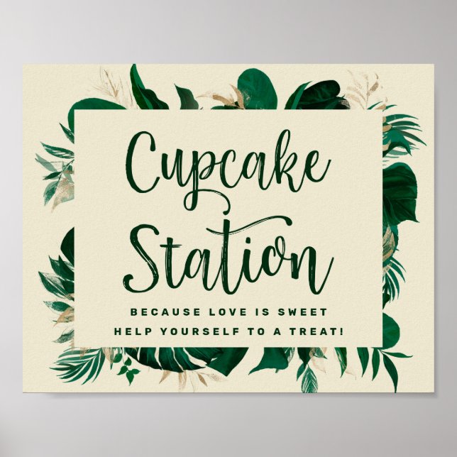 Affiche SYMBOLE Mariage DE LA GARE DE Cupcake VERDOYANTE (Devant)