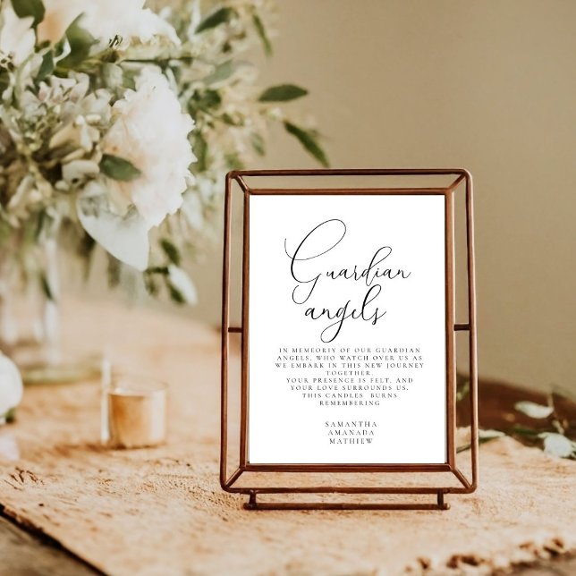Affiche Symbole Mariage de la mémoire d'amour des anges du (Créateur téléchargé)